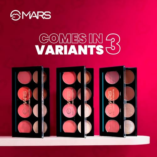 MARS Fantasy Face Palette with Blushes,Highlighters and Bronzer| Highly Pigmented & Long Lasting | Face Makeup Kit (20g) (Shade-01)