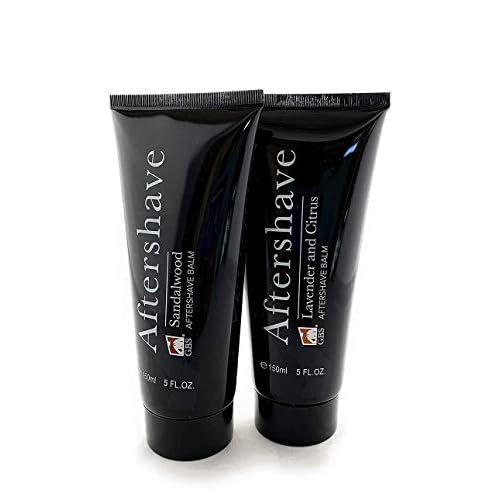 G.B.S After Shave Balm Set of 2 Lavender/Citrus and Sandalwood 5-Ounces Post Shave Balm
