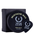 ZEUS Firm Hold Mustache Wax for Men, All-Day Hold & Moisturizing Grooming Mustache Wax with All Natural Ingredients & Application Pick (Made in USA) 1 oz.