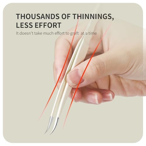 Lash Tweezers for Eyelash Extensions,Stainless Steel Lash Extension Tweezers for Easy Application and Removal-W01+05+07