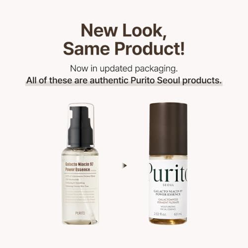 PURITO Galacto Niacin 97 Power Essence 2 fl.oz /92% galactomyces/fermented/Treatment essence/pore control
