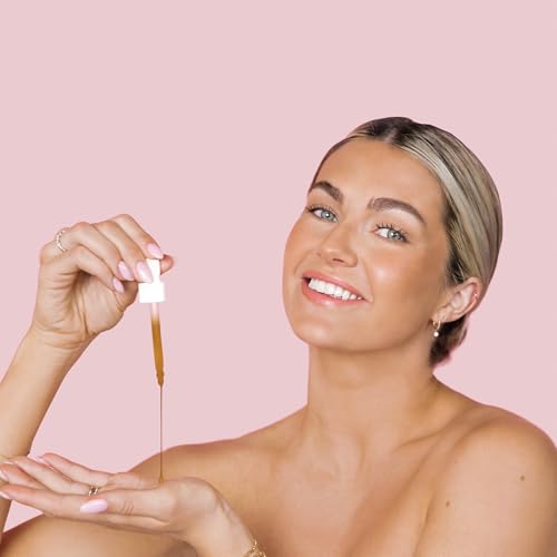 Volition Beauty Getaway Glow Gradual Tan Firming Serum with Peptides + Niacinamide | Hydrating & Plumping Tanning Drops for Face | Boosted with Hyaluronic Acid & Natural Sunless Tanning Ingredients