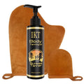 Self Tanning Oil,3.38 fl. oz. Premium After Tanning Oil Moisturizer and Ergonomic Vegan Big and Small 2 Tanning Mitts | Streak-Free Self Tanner for Body & Face