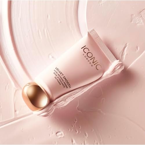 ICONIC LONDON Velvet Smooth Pore-Refining Primer | Whipped, Balmy Primer, Diffuses Pores, Cruelty-Free, Vegan Makeup, 1.01 Fl oz