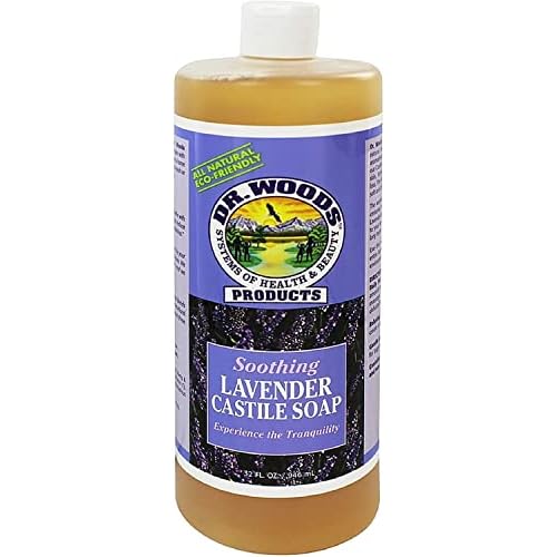 Dr. Woods Lavender Liquid Castile Soap - Castile Soap with Pure Lavender Oil, Body Wash for Men and Women, Natural Cleanser for Face, Hands, and Body - 32 Fl Oz, Pack of 3