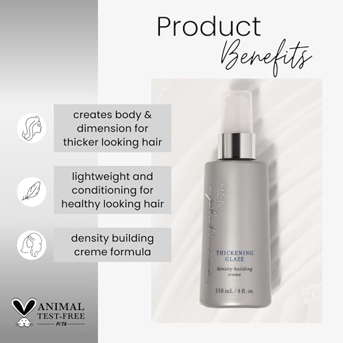 Kenra Platinum Thickening Glaze | Volumizing Styler | Adds Fullness & Body | Lightweight Conditioning | Density Building For Thick, Healthy-Looking Styles | All Hair Types