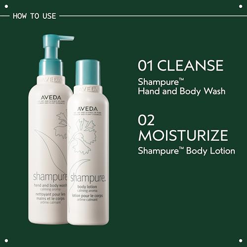 Aveda Shampure Body Lotion | with Certified Organic Olive Oil | with Calming Aroma of Lavender, Ylang Ylang, Petitgrain, 6.7 Fl Oz