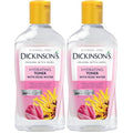 Dickinson's Enhanced Witch Hazel Hydrating Toner with Rosewater, Alcohol Free, 98% Natural Formula, 16 Fl Oz (Pack of 2)