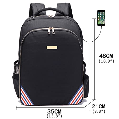 Barbers Bookbags for Clippers and Supplies Hairstylist Bags Travel Backpack Case for Barbers Tools Storage with USB and PU¡¦