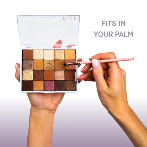 FIXY Extra Small Magnetic Makeup Palette | 4.8"x4.0" Clear-Top Organizer ? Depot, Organize & Declutter Eyeshadow, Blush & More ? Travel-Friendly, Customizable & Portable