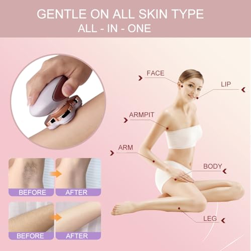 Leg Hair Remover Replacement Heads for Finishing Touch Flawelss Legs Women's Hair Remover, 4 Floating head Leg Shaver Replacement Head for Flawless legs Shaver with 1 Cleaning Brush (1 Pack)