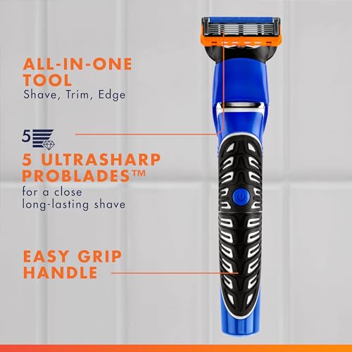 Gillette Styler: Beard Trimmer, Men's Razor & Edger, All Purpose Styler, All-in-one Tool, Shave, Trim & Edge, Waterproof, Fusion Razors for Men / Styler, with 3 Comb Attachments