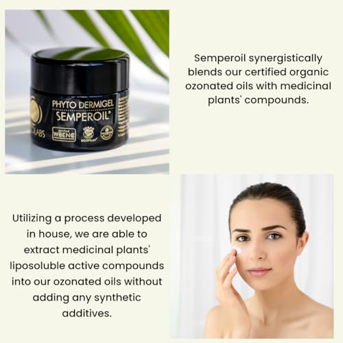 OZOLABS | Phyto Dermigel Day and Night Face Cream | With the benefits of Ozonated Olive Oil with Calendula and Hypericum Extracts| ISO 9001 | 30 ml