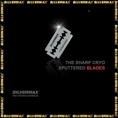 Silvermax from The Shave Factory Japan Steel Single Edge Razor Blades 100 pcs