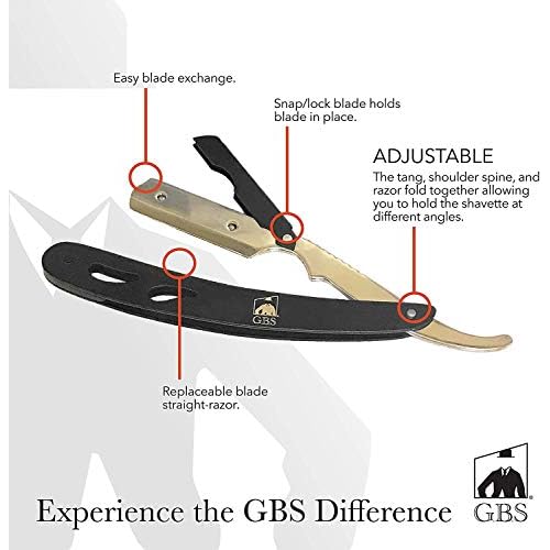 G.B.S Short Handle Safety Razor, Pure Badger Shaving Brush, Brush and Razor Stand, Bowl, Glycerin Natural Soap and 25 Blades