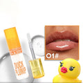 High Pigment Plumping Lip Gloss with Spicy Ginger, Vegan Lip Makeup, Hydrating Plumping Booster Moisturizing Volumizing Lip Gloss