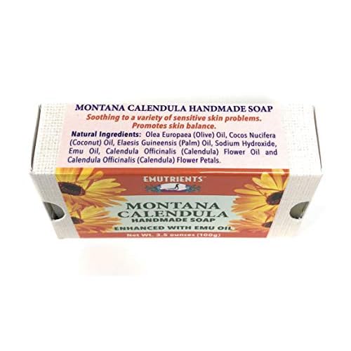 Montana Emu Ranch - Montana Calendula Handmade Soap 3.5 Ounce Bar