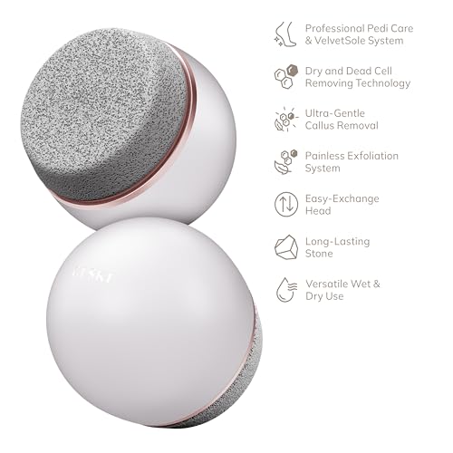 GESKE Pumice Stone Callus Remover | 7 in 1 | Foot File with Replaceable Long-Lasting Pumice Stone | for Smooth Feet | Advanced Exfoliator & Skin Softener | Ideal for Your Pedicure Kit
