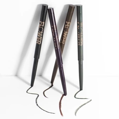 FLOWER BEAUTY By Drew Barrymore Forever Wear Long Wear Eyeliner - Creamy + Fade-Resistant - Pencil Tip + Smudge-Proof - Long-Lasting - Forever Brownstone