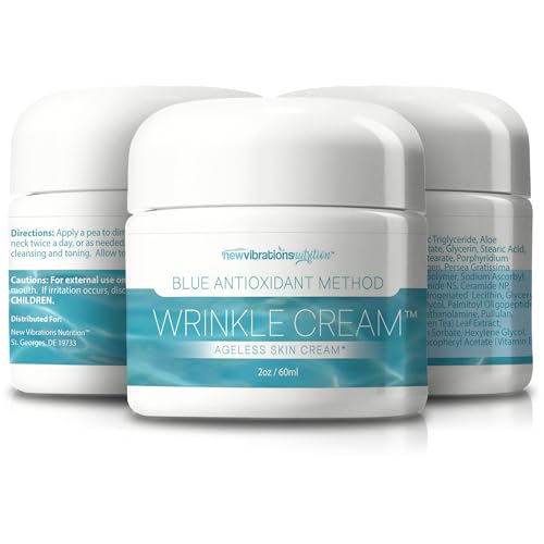Blue Antioxidant Cream For Skin - Our Best AntiAging Anti Wrinkle Cream - Day & Night Cream For Women Anti Aging - Blue Antioxidant For Method For Skin - Deep Wrinkle Face Cream For Women Anti Aging