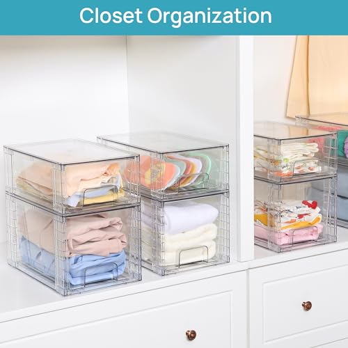 Vtopmart 4 Pack Storage Drawers and 3 Tier Makeup Organizer