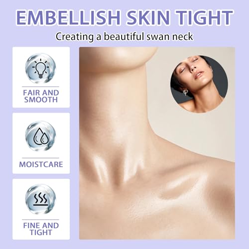 Neck Firming Mask Set,Non-greasy Tighten Lift Firming Neck Mask Skincare Moisturizer, 10 Pieces Deep Moisturizing Masks for Tightening, All Skin Type
