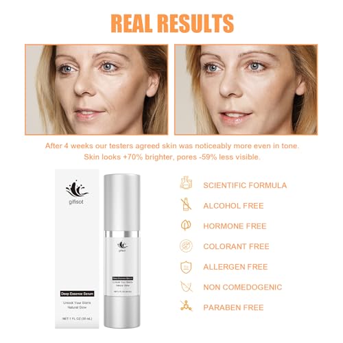 Super Vitamin C + Retinol Serum for Mature Skin with Peptides, Vitamin E, Hyaluronic Acid & Bakuchiol, Anti-Aging Face Treatment to Reduce Fine Lines, Wrinkles & Dark Spots, Hydrating1 Fl Oz