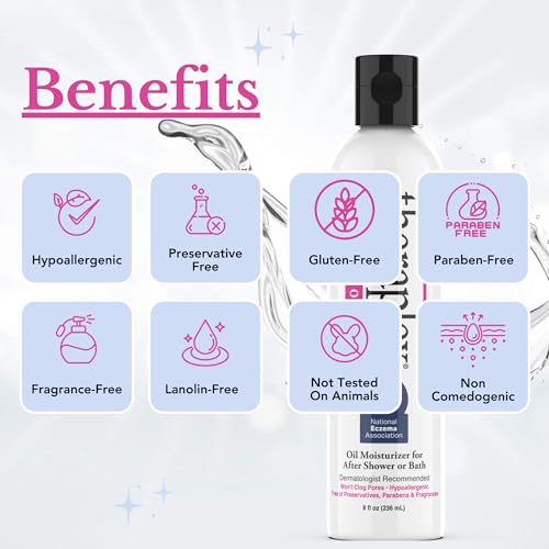Theraplex Clear Emollient Lotion (8 oz) - No Parabens or Preservatives, Noncomedogenic and Hypoallergenic, Fragrance Free, Dermatologist recommended (2 Pack - Pour)