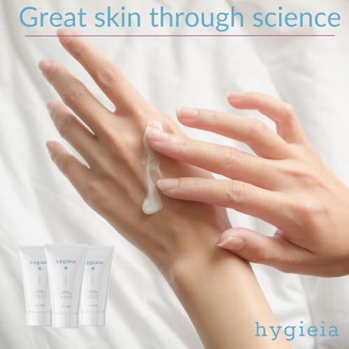 Hygieia + Crepey Hand Repair Cream ? Day & Night Care for Dry, Thin, Cracked Hands ? Shea Butter & Aloe ? Deeply Nourishing, Non-Greasy, Fast Absorbing Anti-Aging Cream, 3oz (3 Pack)