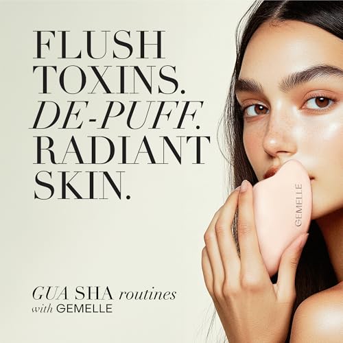 GEMELLE Lymphatic Gua Sha Face Oil | 10x Award Winner | Detox, Plump, Sculpt, Hydrate | Premium Natural Botanical Oil for Gua Sha Facial Tools, Lymphatic Drainage Massager, Jade Gua Sha Stone - 30ml