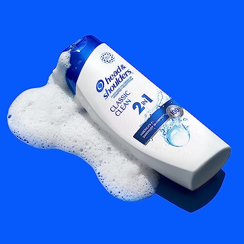 Head & Shoulders Anti-Dandruff Shampoo and Conditioner, Classic Clean 2-in-1, 1% Pyrithione Zinc, Flake Control, Deep Clean, Scalp Care, Fresh Scent, 8.45 fl oz