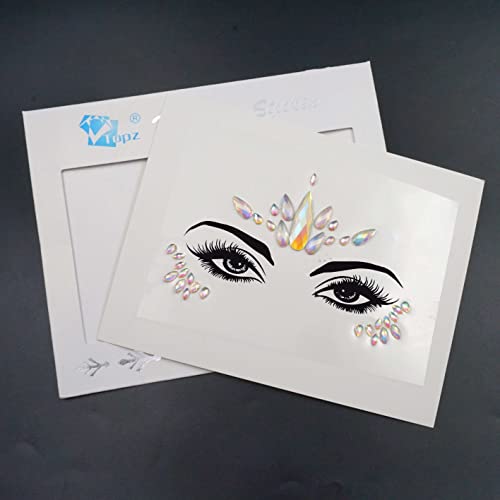 fluorescent face gems makeup glow in the dark face jewels festival rhinestone pastie fluorescence crystals body tattoo stickers forehead jewelry Team Bride (tp344 flower)