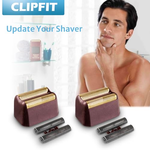 Foil Shaver Replacement Foil Compatible with Wahl 5Star Shaper (#8061-100), 2Pack, Red