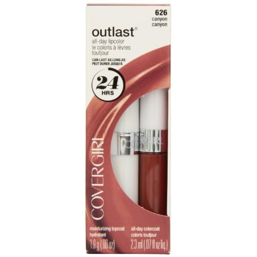 CoverGirl Outlast All Day Two Step Lipcolor, Canyon 626, 0.13 Ounce