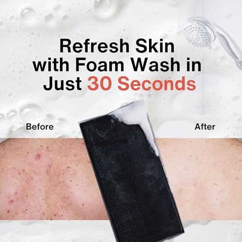 Pelican Soap Charcoal Soap Bar for Women & Men, Black Soap Bar for Acne-Prone Skin with Kaolin Clay & Papaya Enzyme, Exfoliating Bar Soap for Sensitive Skin & Pore Cleansing, Made in Japan 4.8 Oz