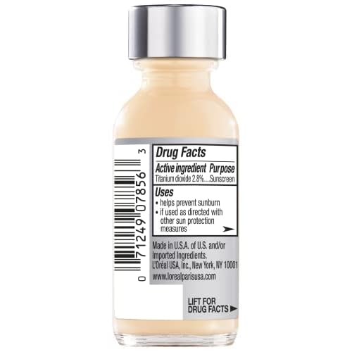L'Oreal Paris Makeup True Match Super-Blendable Liquid Foundation, Light Ivory W2, 1 Fl Oz, 1 Count