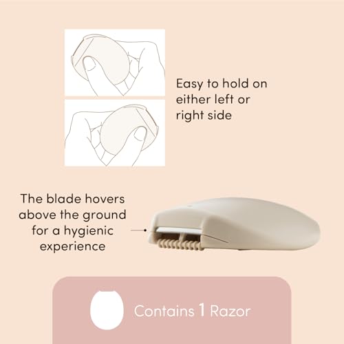 Miness Under Arm Razor, Gentle Beauty Groomer for Hair Removal, Ideal for Sensitive Skin, Japanese Steel Removes Underarm Hair