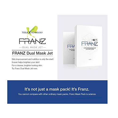 FRANZ Dual Mask Jet 2EA (Mask 25ml x2ea Elixir 3ml x2ea) 'K-beauty'