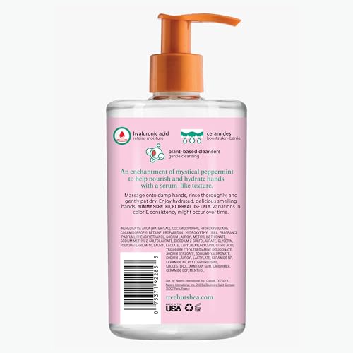 Tree Hut Merry Mint Serum Infused Hand Wash, Nourish & Hydrate Hands, Strengthening Skin Care, Long-Lasting Scent, Cleanse & Lock in Moisture, Cermamides, 11 fl oz