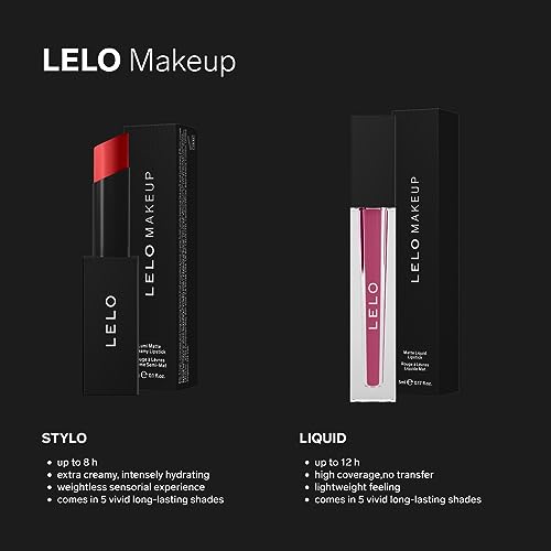 LELO MAKEUP - LIQUID Lipstick - Long Lasting Matte Liquid Lipstick, Kiss Proof Long Lasting Lipstick, Long Wear Lipstick - 08 BOOTY CALL