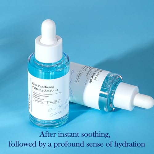 RAVIEL Cica Calming Ampoule ? Soothing & Hydrating Serum with Panthenol and 5X Exosome Complex for Sensitive, Troubled Skin, Korean Skincare,30ml 1.01 fl oz