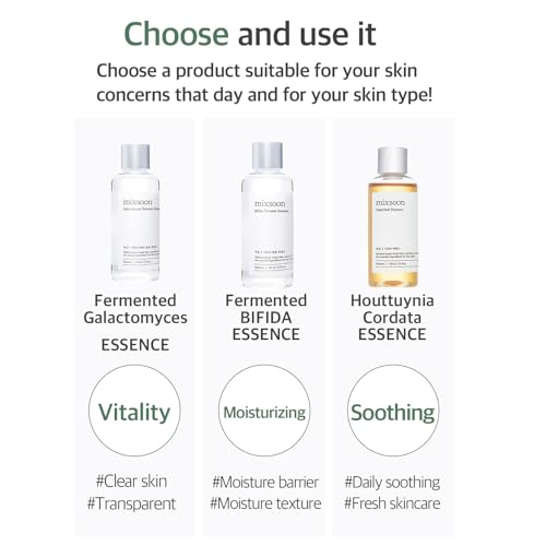 mixsoon No.1 Essence Layering Set (Soondy Centella Asiatica +Galactomyces+Bifida) 3.38fl.oz*3ea 10.14fl.oz