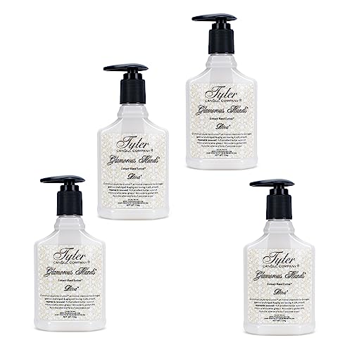 Tyler Glamorous Luxury 8 ounce Hand Lotion Pack of 4, Diva