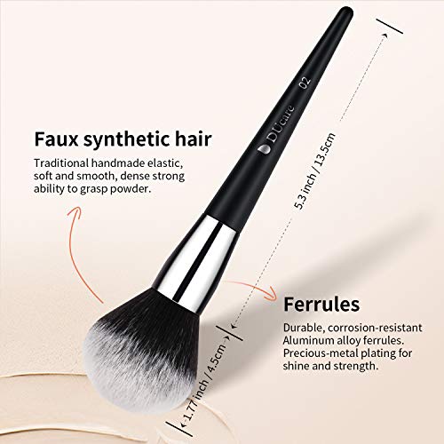 DUcare 32Pcs PRO Grade Makeup Brushes Set Premium Ultra-soft Synthetic Foundation Contour Powder Blush Concealer Eyeshadow Classic Black Professional Make up Brushes