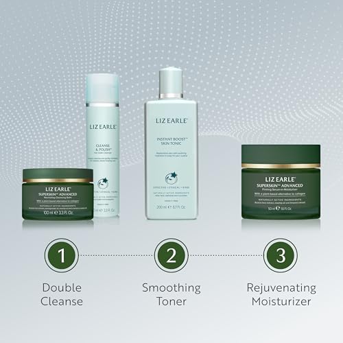Liz Earle Superskin Advanced Firming Serum Face Moisturizer - Anti Aging Facial Firming Cream & Serum - Helps Reduce the Appearance of Fine Lines & Wrinkles (50ml)
