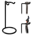 Linkidea Stainless Steel Safety Razor Stand, Men's Travel Shaving Razor Holder, Compatible with Gillette Fusion 5 Long Handle Safety Razor (Black)
