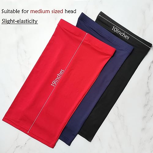 Dreadlocks Tube Socks for Long Dreads Braids Women Men Spandex Sleep Caps Jumbo Twists Hair Covers Shower Caps(Black,Red,Navy Blue)