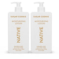 Native Body Lotion with Naturally Derived Ingredients - Sugar Cookie - Silicone, Paraben, & Dye Free Leaving Skin Soft and Hydrating | Holiday Seasonal Scent Bundle, 16.5 oz - 2 Pk