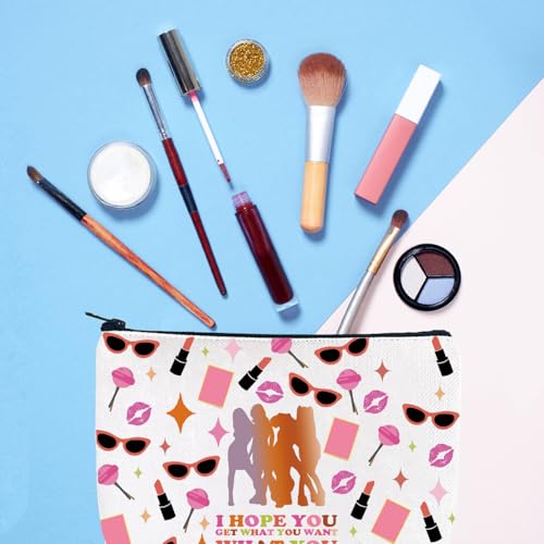 Gzrlyf Spiice Girls Makeup Bag The Music Inspired Canvas Gifts For Women Spiice Girls Wannabe Zipper Pouch (I HOPE YOU)