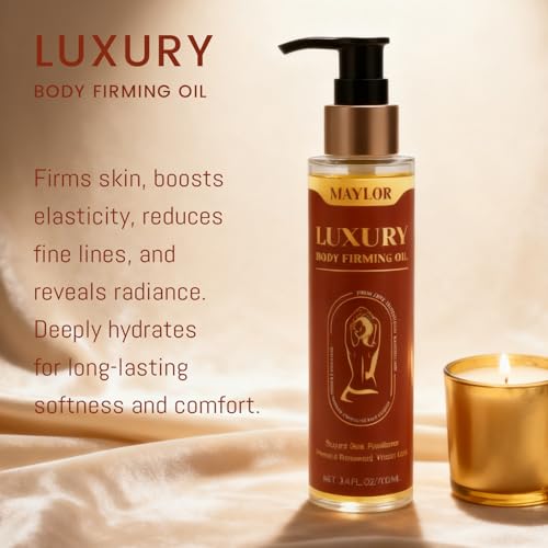 MAYLOR Body Firming Oil - Daily Moisturizing Body Oil for Men and Women, Full Body Treatment for Smooth Skin, Spa-Quality Self-Care Gift - 3.38 fl oz (1)